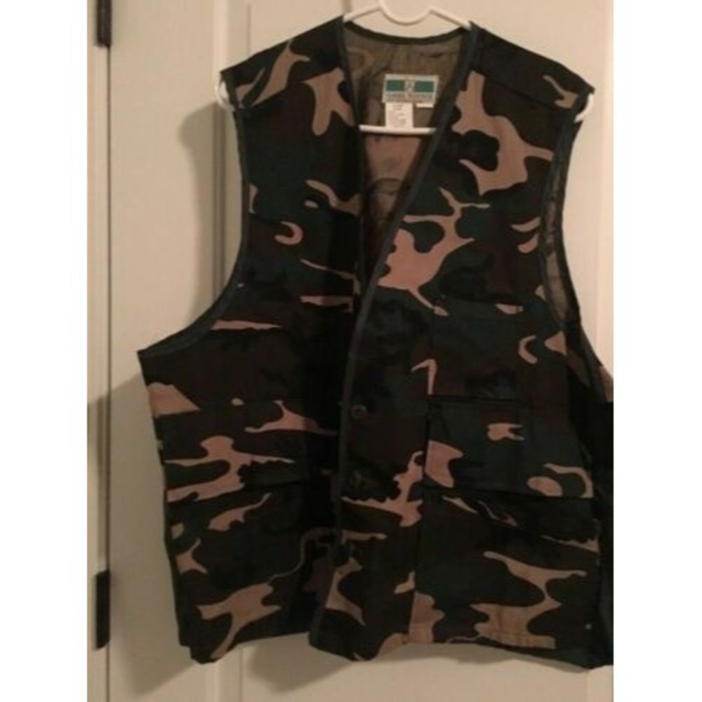 Vintage Game Winner Real Tree Camo Hunting Vest Size XL Extra Large Men's